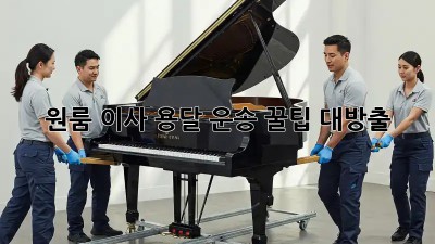원룸 이사, 용달 운송 꿀팁 대방출!