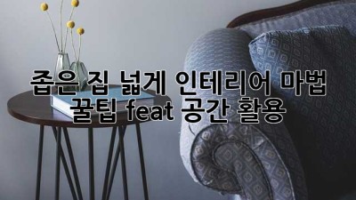 좁은 집 넓게🏠✨ 인테리어 마법 꿀팁 (feat. 공간 활용)